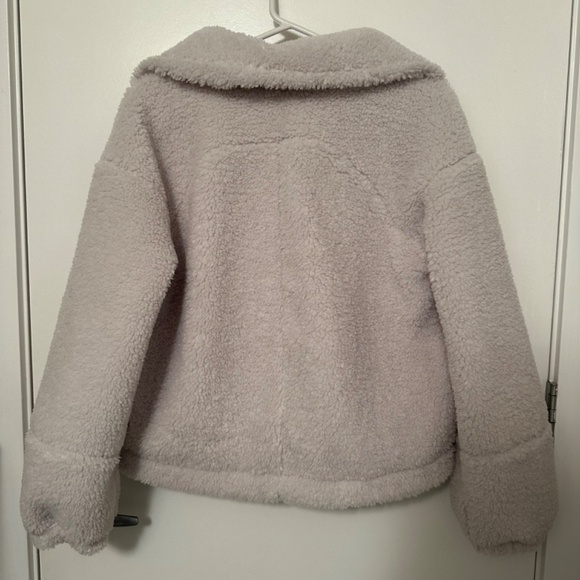 Lululemon Cinchable Fleece Zip-Up in White Opal - Picture 7 of 7